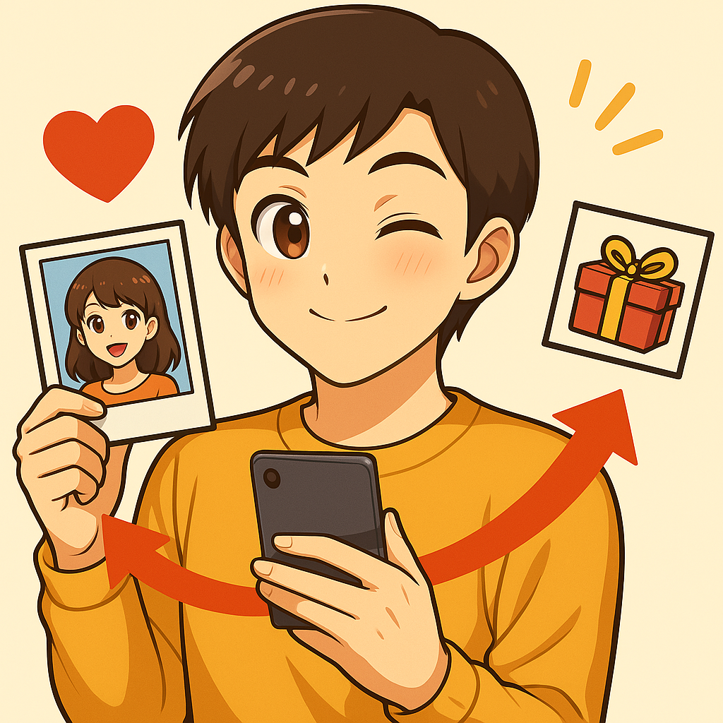 "推し"のファン(イラスト)